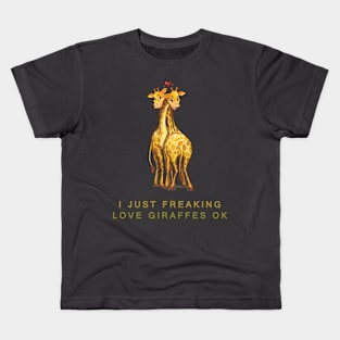 I love Giraffes Kids T-Shirt